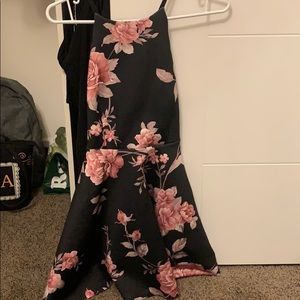 Halter floral dress